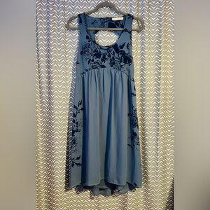 Anthropologie / Pins & Needles | Blue Floral Dress, size 2